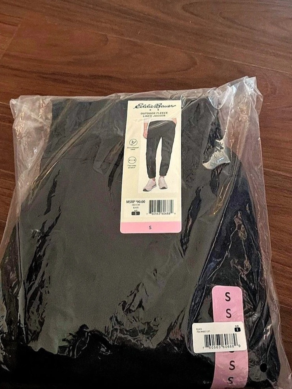 Eddie Bauer Outdoor Fleece Lined Jogger Black Small
